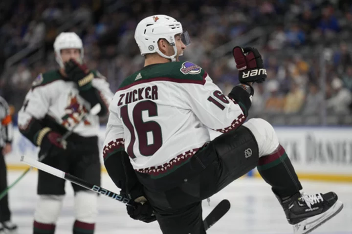 Clayton Keller and Nick Schmaltz power the Coyotes to 6-2 win over the Blues