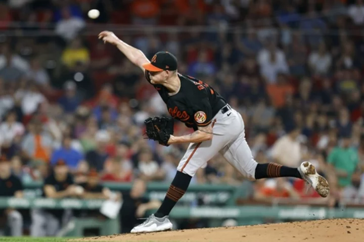 Kyle Bradish solid for AL-best Orioles, who beat Red Sox 11-2 to run win streak to 6 games