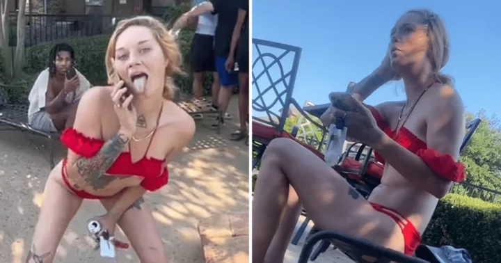 Who is Alexandra Sloan Fine? 'Red Bikini' Karen claims Black men who tried to use pool uninvited provoked her by calling her ‘racist’ and ‘broke’