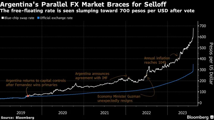 Argentine Peso to Slide 70% by Next Year, BofA Says