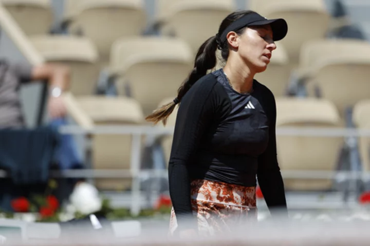 Jessica Pegula, American seeded No. 3, loses at French Open to Elise Mertens