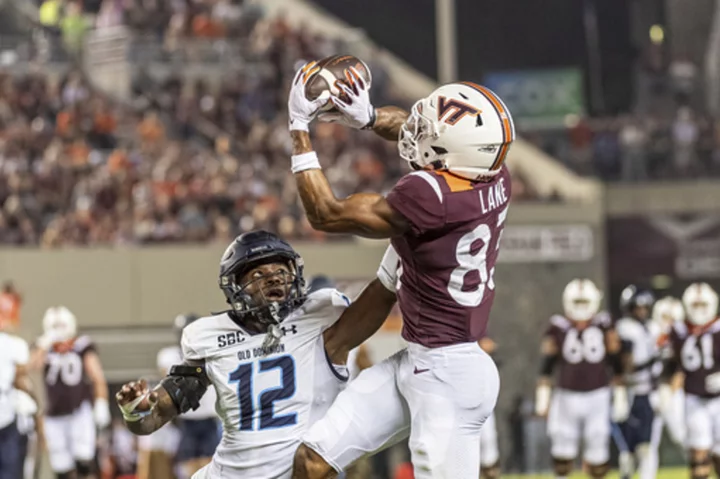 Wells propels Virginia Tech past Old Dominion 36-17