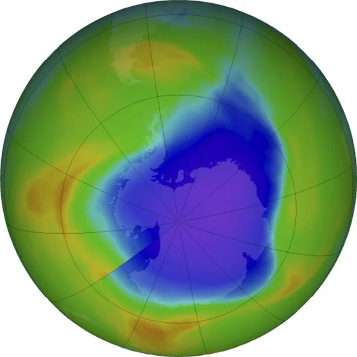 Ozone hole is about average size, despite undersea volcano eruption that was expected to worsen it