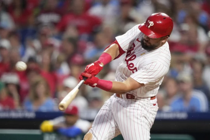 Schwarber blasts home run No. 42, Marsh has 3 RBIs in Phillies' 8-4 win over Marlins