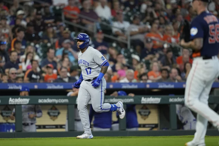 Royals hit 4 homers, beat slumping Astros 6-5 for sweep and 6-game winning streak