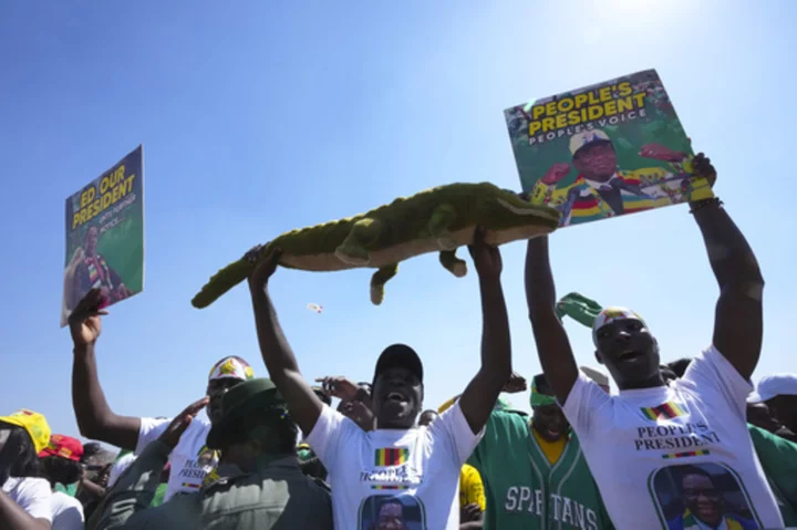 Polls open in Zimbabwe as the president known as 'the crocodile' seeks a second and final term