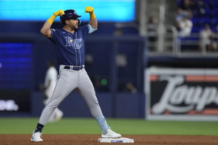 Randy Arozarena, Josh Lowe and Isaac Paredes slug homers to lead Rays over Marlins 11-2