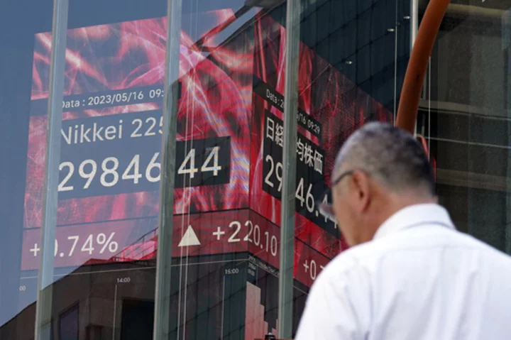 Stock market today: Asian shares advance though China economic data weaker than expected