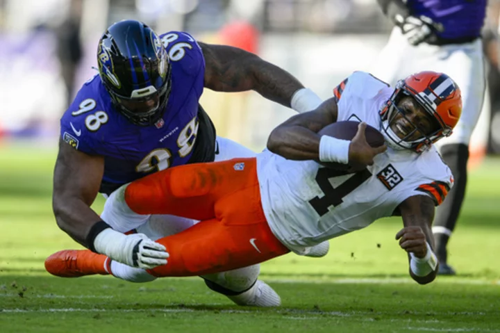 Browns QB Deshaun Watson scheduled for MRI on left ankle injured in last-second win over Ravens