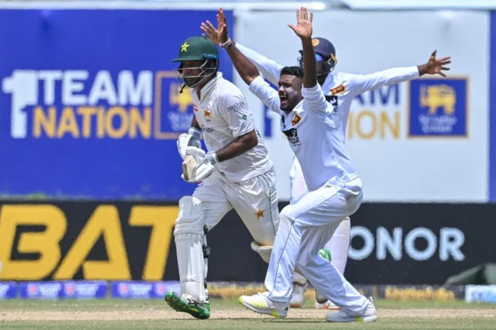 Shakeel ton fires Pakistan into lead against Sri Lanka