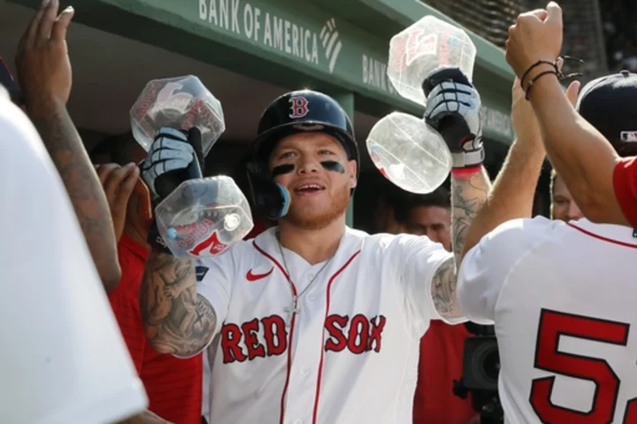 Verdugo becomes 1st player in Red Sox history to hit a leadoff homer in the 1st in 3 straight games