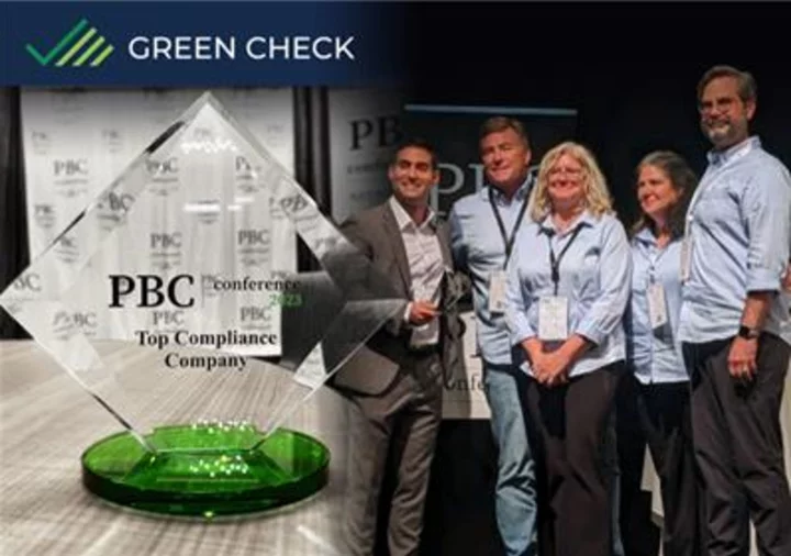 Green Check Honored With PBC Top Compliance Company Award