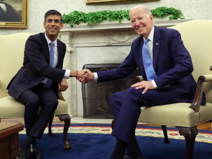 Biden hosts Rishi Sunak for British PM's first White House visit