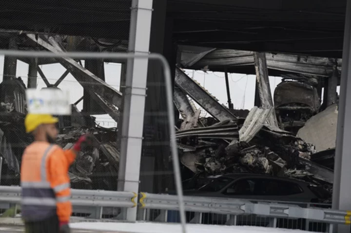 Dozens of flights are canceled after a fire rips through a parking garage at London's Luton Airport