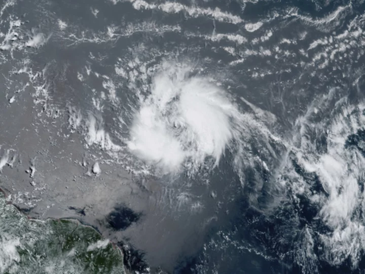 Tropical Storm Bret swirls near St. Vincent as it enters eastern Caribbean