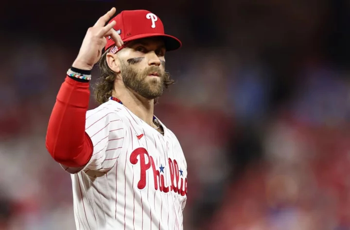 Spooky season: Bryce Harper ghosts third-base coach to pad Phillies lead