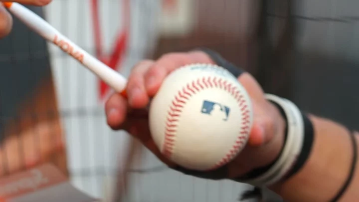 Dick Bigger Jr. Gets His Ball Signed at Illinois State Fair