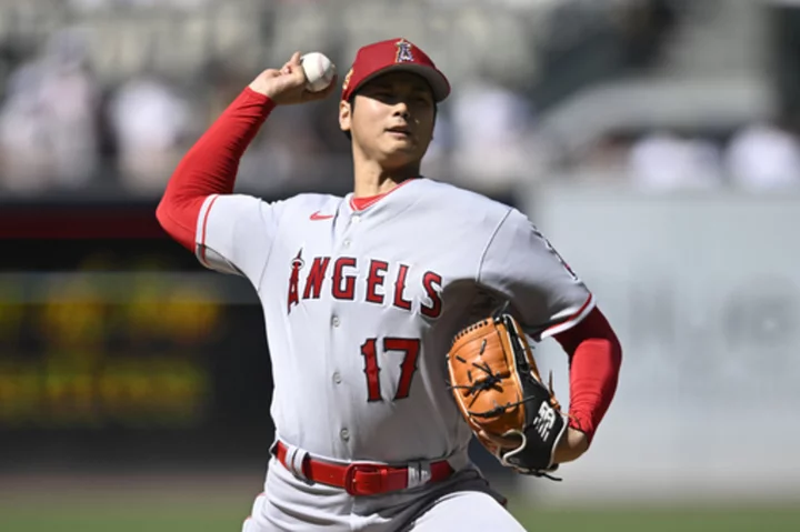 Angels' Ohtani leaves with blister after giving up 2 homers in 8-5 loss to Padres, Musgrove