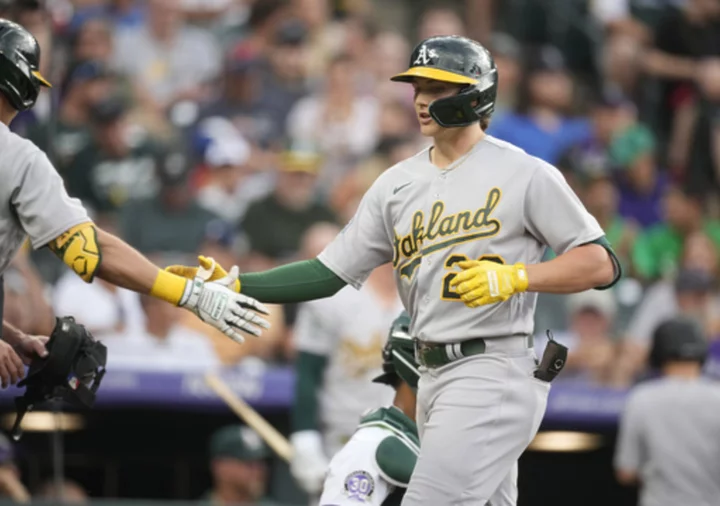 Gelof and Rooker homer in five-run second inning as A's go on to 11-3 win over Rockies