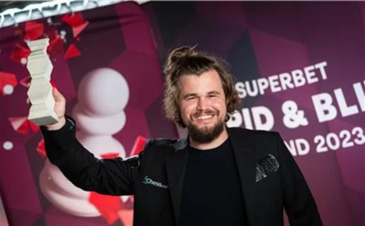 The World’s Top Ranked Grandmaster Magnus Carlsen from Norway Wins 2023 Superbet Rapid & Blitz Poland