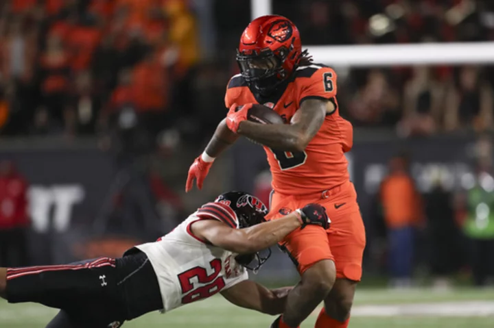 No. 15 Oregon State visits California with little margin of error in Pac-12 title race