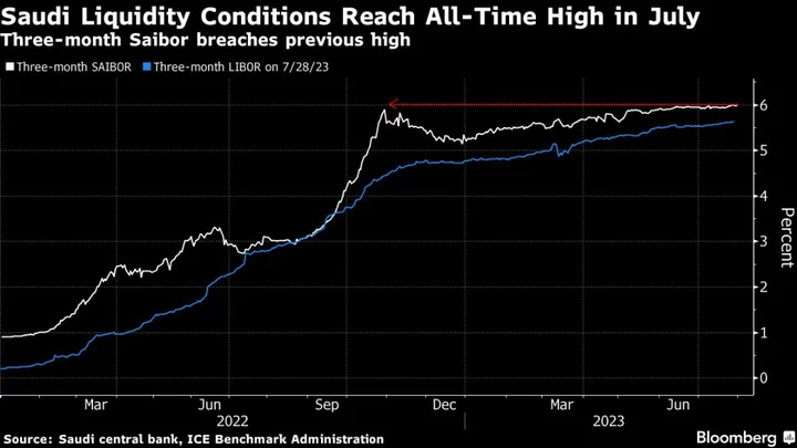 Saudi Arabia Borrowing Rate Hits Record High, Hitting Businesses