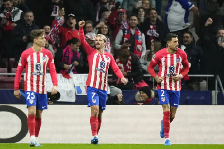 Griezmann and Morata lead Atletico to 6-0 rout of 10-man Celtic in Champions League