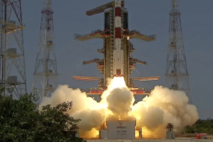 India launches spacecraft to study the sun after successful landing near the moon's south pole