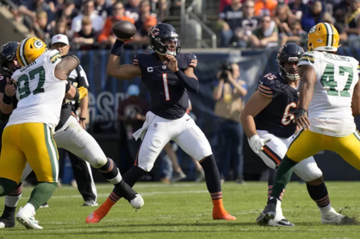 Chicago Bears QB Justin Fields begins big season with lackluster performance in loss to Green Bay