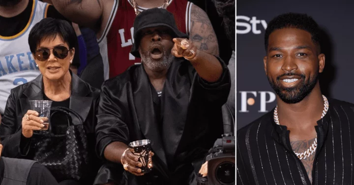 Kris Jenner and Corey Gamble show support for serial cheater Tristan Thompson at LA Lakers playoff game