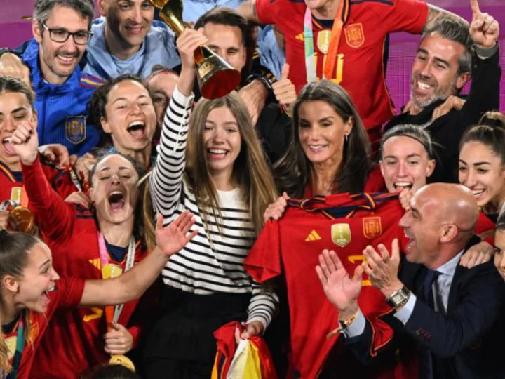 Spanish queen celebrates side's World Cup victory as British royals stay home