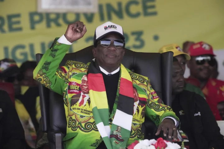 Zimbabwe's president, a former guerrilla fighter known as 'the crocodile,' is seeking reelection