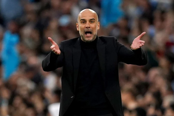 Pep Guardiola compares Man City’s title push to ‘serving for Wimbledon’