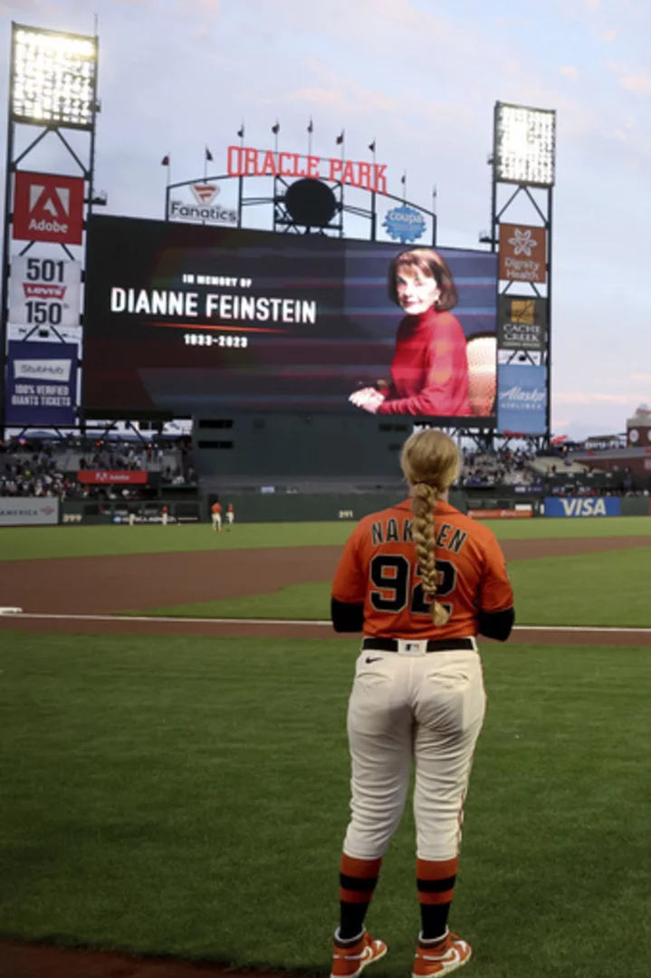 Assistant coach Alyssa Nakken interviews for Giants manager position