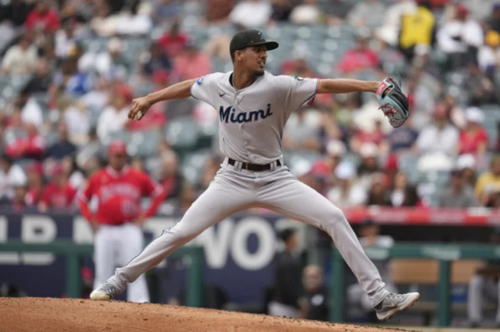 Nick Fortes, Eury Pérez lead Marlins past Angels 2-0 for series sweep