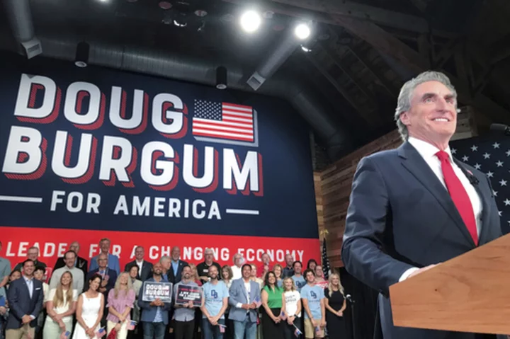 In Fargo, North Dakota, Gov. Doug Burgum jumps into crowded Republican race for president