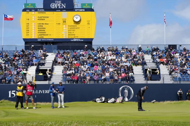 British Open key hole for 2nd round was the 18th