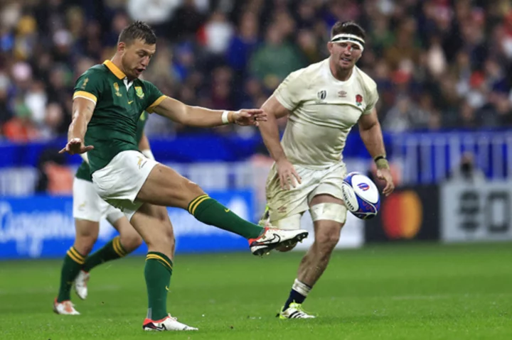 South Africa selects Pollard to start in Rugby World Cup final and goes with high-risk 7-1 bench