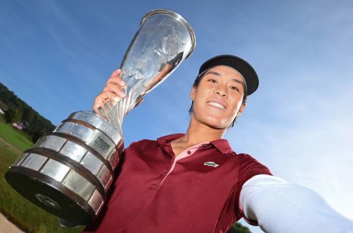 Celine Boutier makes French history with dominant, first major win at LPGA Evian Championship