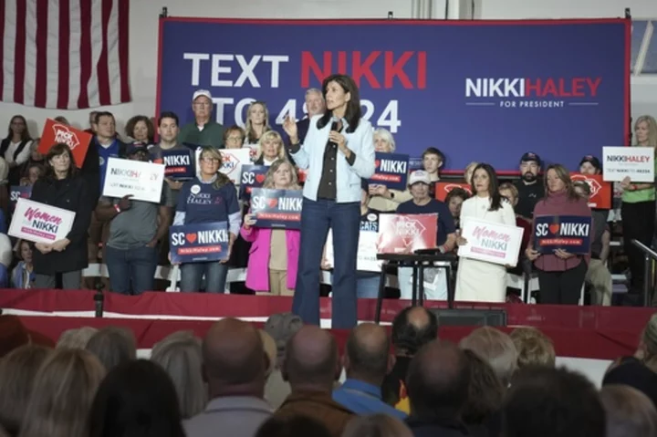 Nikki Haley argues Donald Trump is always followed by 'chaos' before a large South Carolina crowd