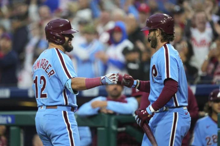 Phillies slugger Bryce Harper tosses helmet into stands after ejection by Ángel Hernández