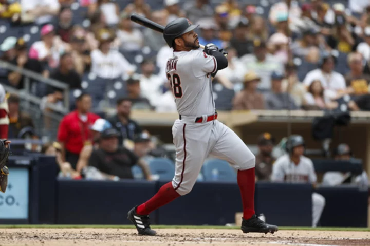 Pham homers and triples to lead Arizona to a 6-4 win over Padres in the opener of a doubleheader