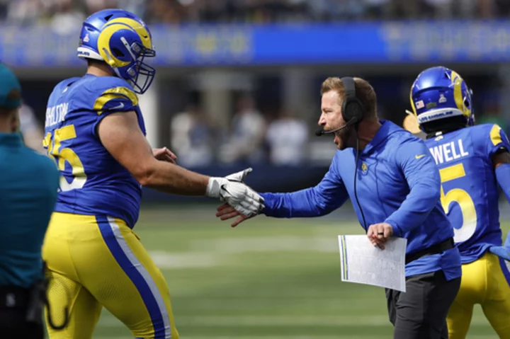 If Sean McVay's first child arrives on a Sunday this month, the Rams will have to play without him