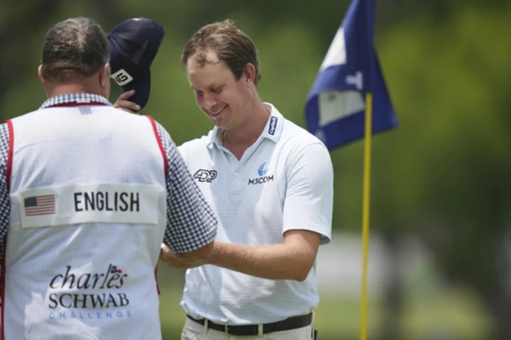 Tour rookie Hall up 3 despite English ace at Colonial, 