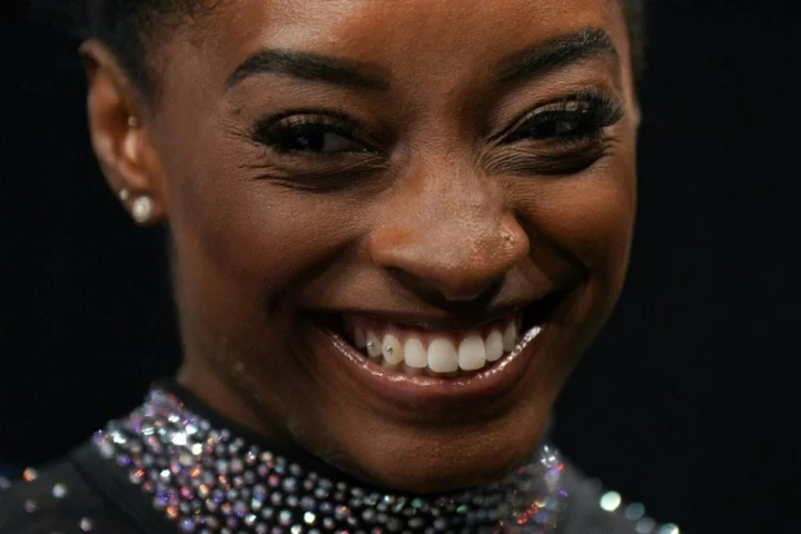 Gymnastics queen Biles returns to world stage in Antwerp