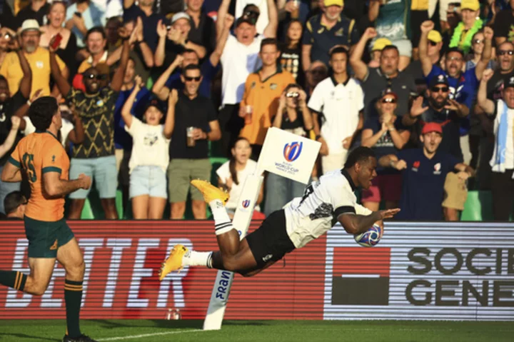 Fiji beats Australia for the first time in 69 years at Rugby World Cup