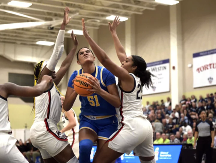 No. 2 UCLA holds off No. 6 UConn 78-67