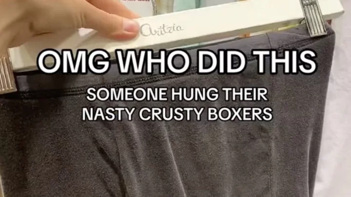 Woman disgusted after finding used boxer shorts in clothing store