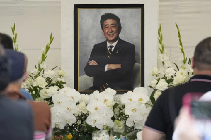 Japanese leaders mark one year since the assassination of former prime minister Shinzo Abe