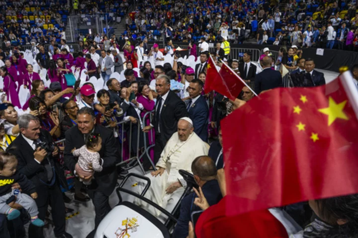 Francis opens clinic on 1st papal visit to Mongolia. He says it's about charity not conversion